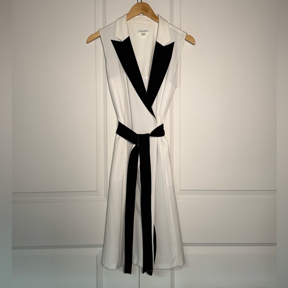 Calvin Klein Black and White Dress